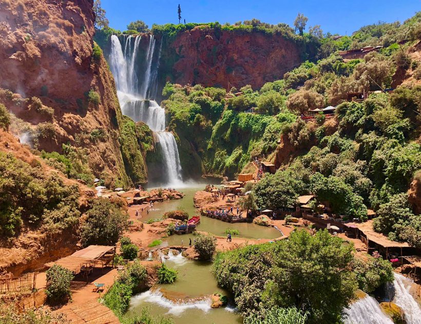 Excursão de 1 Dia de Marrakech às Cachoeiras de Ouzoud